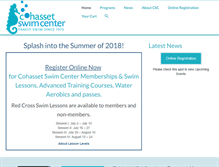 Tablet Screenshot of cohassetswimcenter.com